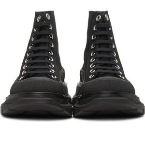 ALEXANDER MCQUEEN Black Tread Slick High Sneakers